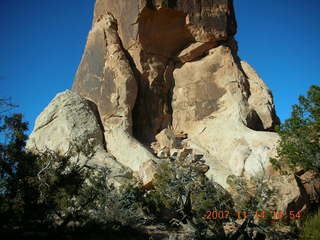 176 6be. Arches National Park - Devils Garden hike - base of Dark Angel