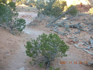 Arches National Park - Devils Garden hike- Adam in hole in rock