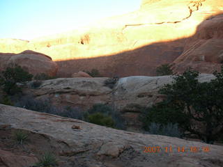 Arches National Park - Devils Garden hike - scene through arch