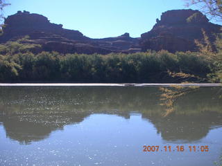 Canyonlands National Park - Lathrop Trail hike - Adam (tripod) running