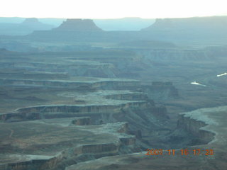 415 6bg. Canyonlands National Park - Green River viewpoint at sunset