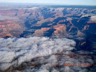 843 6cc. Grand Canyon aerial with clouds