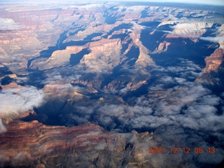 845 6cc. Grand Canyon aerial with clouds