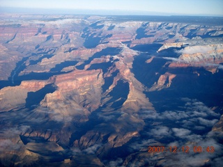 Grand Canyon aerial with clouds