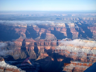 Grand Canyon aerial with clouds