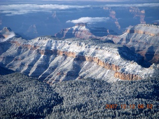 Grand Canyon aerial with clouds