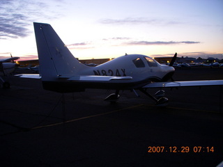 Columbia parked next to me at dawn at DVT