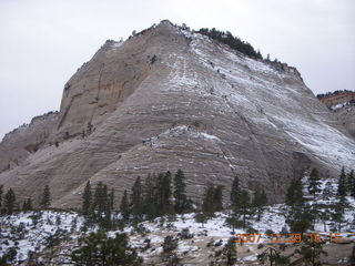 Zion National Park - West Rim trail - ice waterfalls