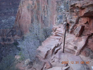 46 6cx. Zion National Park - sunrise Angels Landing hike - chain