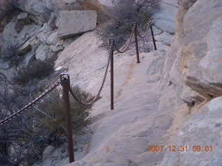 Zion National Park - sunrise Angels Landing hike - chains