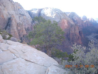 86 6cx. Zion National Park - sunrise Angels Landing hike - view from the top