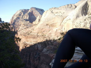 Zion National Park - sunrise Angels Landing hike - view from the top