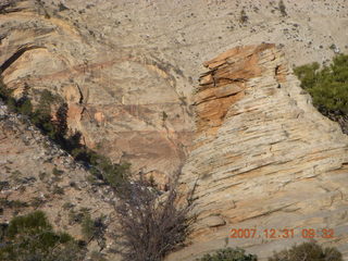 Zion National Park - sunrise Angels Landing hike - top - rockpile