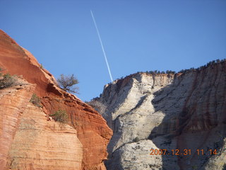 Zion National Park - sunrise Angels Landing hike - condor wings up