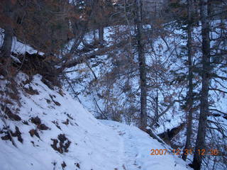 Zion National Park - West Rim hike - ice waterfall