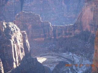 Zion National Park - West Rim hike - bend in road