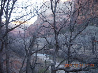 Zion National Park - ice at Emerald Pond