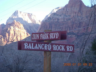 Springdale, Utah, Zion Park Boulevard and Balanced Rock Road