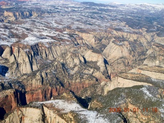 aerial - Zion National Park