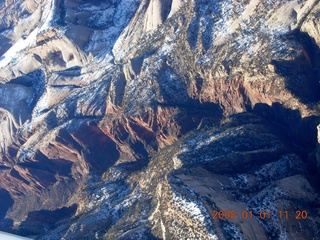 aerial - Zion National Park