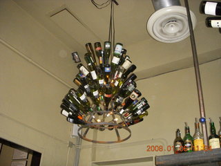 Tucson - bottles chandelier