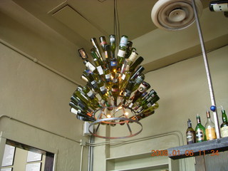 Tucson - bottles chandelier