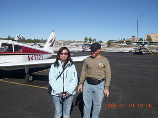 Sonia and Adam flying in N4372J