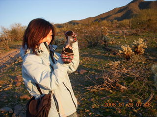 Lost Dog Wash - Sonia taking a picture