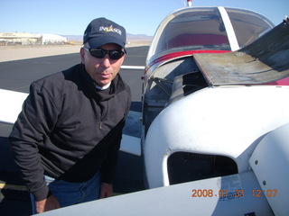 Aldo at Kingman (IGM) with Cessna Citation jet