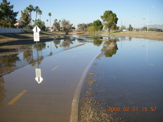 flooded Scottsdale Greenbelt - my bike ride home