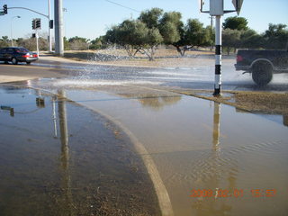 flooded Scottsdale Greenbelt - my bike ride home