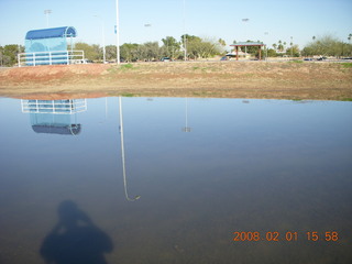flooded Scottsdale Greenbelt - my bike ride home