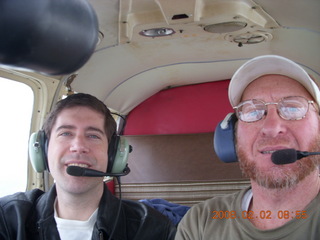 Bill and Adam flying in N4372J