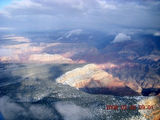 955 6e2. Grand Canyon aerial with clouds