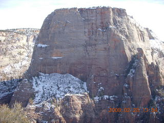 Zion National Park - Angels Landing hike - ice