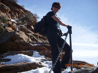 Zion National Park - Angels Landing hike - other hikers from Alaska