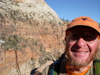 93 6ev. Zion National Park - Angels Landing hike - Adam