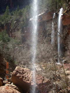 Zion National Park - Emerald Ponds hike - waterfalls