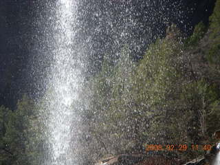 Zion National Park - Emerald Ponds hike - waterfall