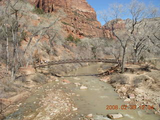 Zion National Park - Emerald Ponds hike - rocks through waterfall