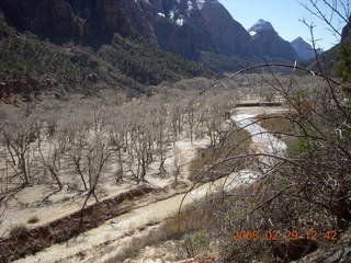 Zion National Park - Emerald Ponds hike - waterfall - rainbow