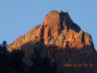 Zion National Park - Watchman hike - first light