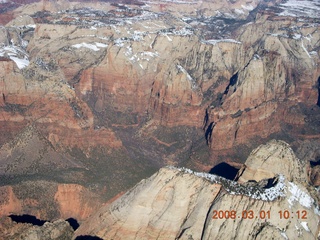 aerial - Utah near Zion National Park