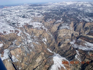 aerial - Zion National Park