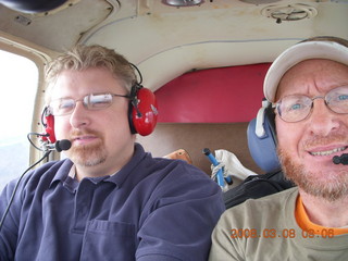 Larry Hardin flying N4372J and Adam