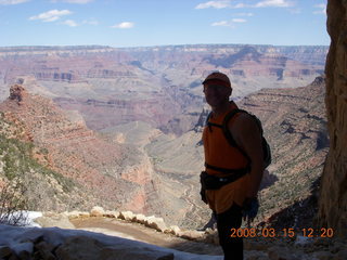 view from Bright Angel trail, Grand Canyon, Adam