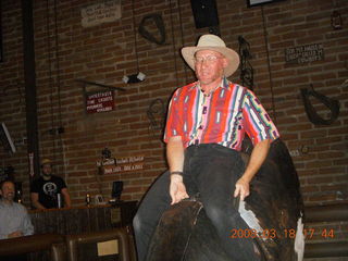 Saddle Ranch - Adam riding the bull