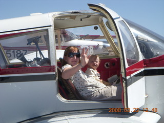 Chapman Ranch Airport fly-in- kids in my airplane