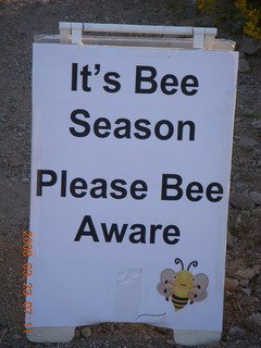 Lost Dog Wash - Bee Seasons sign