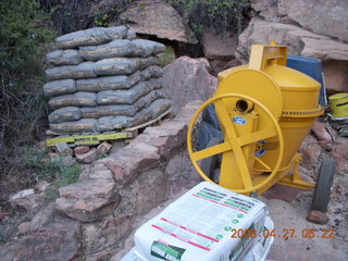 Zion National Park - Angels Landing hike - machinery to repair trail